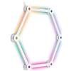 Briloner - Applique da parete interno con telecomando, dimmerabile, RGBIC, varie forme, funzione musica, applique camera da letto, bianco