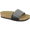 inblu, Ciabatte a Fascia con Mini Borchie, Donna, Nero, 39