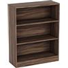 Vida Designs Cambridge 3 Ripiano Low Libreria, Moderno Space-Saving Mobile contenitore for Soggiorno, Camera da letto or Ufficio, Autoportante Design, H75xW60xD24cm (Noce)