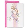 LINA OFFICINE GRAFICHE CREATIVE Biglietto di Auguri per Matrimonio, Multicolore, Stile Elegante, con Cordoncino in Juta, 11,5 x 16,5 cm