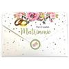 LINA OFFICINE GRAFICHE CREATIVE 96-253 Biglietto Matrimonio Portasoldi, Regalo per Auguri Matrimonio, Busta Interna inclusa - con Etichetta Chiudi Busta, 11 x 16 cm (FEDI)