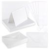 florence by mills Florence Biglietti 50x e Buste Postali 50x di Colore Bianco - Papercraft - Biglietti e Buste Semplici per i Tuoi Accessori per la Creazione di Biglietti e per lo Scrapbook - Pieghevoli