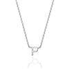 Aka Gioielli® - Collana con Iniziale in Argento Sterling 925, Ciondolo con Lettera dell'Alfabeto dalla A alla Z