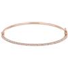 DelPia, Bracciale in Oro 18kt e Argento Sterling 925 con Cristalli Luminosi (Oro rosa e pietre rosa, 51x61mm)