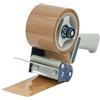 IMBALLAGGI 2000-1 Dispenser per Nastro Adesivo 75mm x 66mt - Tendinastro Imballaggio con regolatore di tensione - Risparmia tempo con la nastratrice professionale