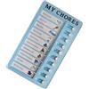 Shntig Grafico routine quotidiana per bambini Lavagna gestione del riutilizzabile Programma visivo Lista controllo dei compiti quotidiani 12x20 cm Pianificatore educativo per studenti