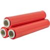 IMBALLAGGI 2000 - Film Estensibile Imballaggio Rossa, 3 Rotoli 160Mx30MYx50H cm per Imballaggio Multiuso, Pellicola Imballaggio Extra Resistente - Rotoli Imballaggio per Spedizioni e Trasloco
