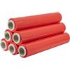 IMBALLAGGI 2000 - Film Estensibile Imballaggio Rossa, 6 Rotoli 160Mx30MYx50H cm per Imballaggio Multiuso - Pellicola Imballaggio Extra Resistente, Rotoli Imballaggio per Spedizioni e Trasloco