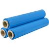 IMBALLAGGI 2000 - Film Estensibile Imballaggio Azzurra, 3 Rotoli 160Mx30MYx50H cm per Imballaggio Multiuso - Pellicola Imballaggio Extra Resistente, Rotoli Imballaggio per Spedizioni e Trasloco