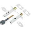 Yale P-2PM444-WE-2 Bullone di sicurezza per porta, finitura bianca, confezione da 2, standard di sicurezza, Visi, adatto per porte a battente e in legno