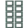 ZOREI Supporto Compatibile Con Vimar Plana, Supporto Per Scatola 502 503 504 507 (10, 3 Moduli/Posti)
