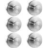 Wensdr 6 ganci a ventosa in acciaio inox, senza foratura, impermeabili, per doccia, cucina, bagno, ventosa per parete, vetro, specchio