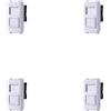 A2ZWORLD 4 Pezzi Connettore Rete Presa Dati RJ45 CAT5E, Compatibile Con Vimar Arke, Colore Bianco