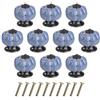 MengH-SHOP Pomolo per Mobile di Zucca Pomelli per Porta Ceramica Maniglia per Armadietto con Viti per Porte Armadietti Cassetti e Guardaroba Accessori Mobili 10 Pezzi Blu