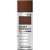 FAREN RUST EFFECT, Vernice Effetto Ruggine di alta qualità, Finitura Decorativa Realistica per Interni ed Esterni, Protegge e Trasforma le Superfici, 400ml (2 Pz)