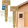 KOTARBAU® Cerniera per Cancello T 200 mm (7,87 pollici) 2pz serratura cancelletto chiusura porta portile persiane perno cardine