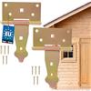 KOTARBAU® Cerniera per Cancello T 100 mm (3.94 in) 2pz serratura cancelletto chiusura porta portile persiane perno cardine luchetto sicurezza in acciaio