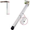 FENGSHOUU Gambe da Tavolo in Acciaio Inossidabile,Gamba per Mobili Regolabili,Piede Pieghevoli per Tavolo da Pranzo,Piedini Scalabile per Bancone Bar,Piedi dell'armadio in Metallo,con Base,1pz(80cm/31.5in)