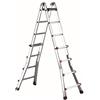 Svelt Scala Telescopica Multiposizione Professionale in Alluminio con Base Allargata, Scalissima 8+8 gradini