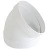 La Ventilazione CCR12545B Curva 45° F/F in ABS per Aerazione Canalizzata, diametro 125 mm