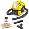 KÄRCHER aspiratore solidi liquidi a batteria WD 1 Compact Battery, filtro a cartuccia, tubo di aspirazione: 1,2 m, contenitore: 7 l, potenza: 230 W, utilizzabile con batteria 18 V non inclusa