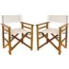 Verdelook Legno garden, coppia sedie regista bianco