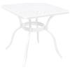 Verdelook Elizabeth, tavolo quadrato, 93x93x74,5h cm, bianco