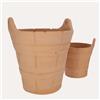 KeyHome Store Set 2 Cestini in Terracotta H19/27 cm