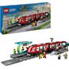 LEGO City Tram e Fermata del Tram Treno Giocattolo da Costruire con Stazione e Vagoni