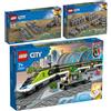 BRICKCOMPLETE Lego City 60337 Set di 3 binari rapidi persone 60238 Soft & 60205