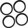 A ABSOPRO Mozzo Centrico Anellos 67,1 To 57,1mm Ruota Foro Centro Nero (Set 4)