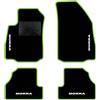 QUEMAR Tappetini Auto per Opel Mokka e Mokka X, Bordo V.Acido, 4 Ricami | 2012-2020 / Kit Tappeti Moquette e Gomma su Misura / Set 2 Anteriori + 2 Posteriori / Ricami e Colori Personalizzati