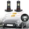 NSLUMO Lampadine fendinebbia, Lampadina LED Psx24w per Peug.eot 207 208 2008 3008, Citr.oen C3 C4 PSX24W Fendinebbia LED 2 pezzi Xenon Bianco Canbus Psx24w Lampadina LED con resistenze di carico