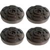 A2ZWORLD 4 Pezzi Tamponi A Cuffia in Gomma Rotondo, Diametro 140mm Spessore 27mm, Tampone Ponte Sollevatore, Compatibile con Ravaglioli Werther Omcn, Made in Italy