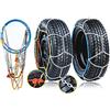 CARALL Catene Da Neve 175/70R15 185/60R15, 185/65R15,195/55R15,205/50R15,175/60R16,185/55R16,195/50R16,205/45R16,215/40R16