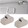 Adunsiaoto 2 Pezzi Clip per Visiera Auto, Clip Del Gancio Del Parasole, Gancio Parasole Staffa Sostituzione, Staffa Interna Ganci Della Visiera Sole Della Maggior Parte Delle Automobili(Beige)