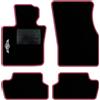 QUEMAR Tappetini Auto per MINI F55 F56 F57, Bordo Fucsia, 1 Ricamo