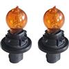 CARALL 2 Pezzi di Lampade Alogena 12V Per Auto (HPC16WY 12V 16W Amber)