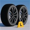 CARALL Calze da Neve Omologate Italia, Colore Nero, Misura L, Catene Da Neve Tessili (Nero,L)