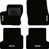 QUEMAR Tappetini Auto compatibili con Ford Kuga II 2013-2019 / Kit Tappeti in Moquette e Gomma su Misura (Set 2 Anteriori + 2 Posteriori) / Ricami e Colori Personalizzati (4 Ricami, Bordo Nero)