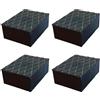 CARALL 4 Pezzi Tamponi Ponte Sollevatore 160X120X60mm, Tamponi in Gomma Rettangolari, Compatibile con Ravaglioli Corghi OMCN, Made In Italia