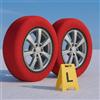 CARALL Calze da Neve Omologate Italia, Colore Rosso, Misura L, Catene Da Neve Tessili (Rosso,L)
