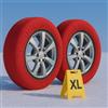 CARALL Calze da Neve Omologate Italia, Colore Rosso, Misura XL, Catene Da Neve Tessili (Rosso,XL)
