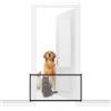 Avilia - Barriera di Sicurezza 140x72 cm per Cani e Gatti - Cancello per Interno con Tubolari in Ferro e Rete Antigraffio - Divisorio per Scale e Porte - Utilizzabile come Barriera per Bambini