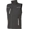 U-POWER DON'T WORRY... BE HAPPY! U-Power UNIVERSE, Giubbino Smanicato, Gilet Softshell, con Fodera in Micropile, Tessuto Impermeabile, Antivento, Traspirante, Zip Intera, Multitasche (ASPHALT GREY - M)