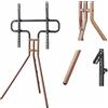 Hama Supporto per TV con design a cavalletto (stabile treppiede per TV da 37-75/94-191 cm, altezza regolabile come supporto per TV compatto, supporto da pavimento compatibile VESA in legno
