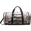 Blauer Borsone Weeke Doppio Manico Unisex Uomo Off-White Beige Duffle Bag Spaziosa per Week-end Viaggio con Bandiera Americana