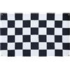 AZ FLAG Bandiera a scacchi in bianco e nero, 150 x 90 cm, con 4 occhielli, padiglione a scacchi per balcone o parete