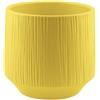 Generico Vaso CASPO' Rigato in Ceramica Giallo 10.5x11.5 cm - INT. D 10 cm