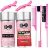 WOZUTUNT Hair Wax Stick a lunga durata, non grassi, bastone per capelli ribelli, bastone di cera per donne e bambini, con spazzola per capelli lisci, spazzola per bordi, pettine a coda di topo e pinza per